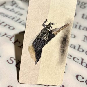 Marcapáginas pájaro muerto