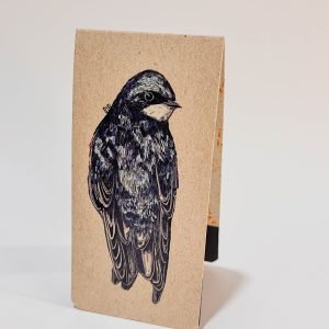 Marcapáginas con imán ilustrado gorrión