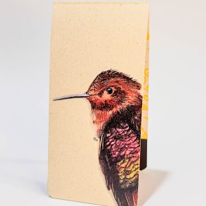 Marcapáginas con imán colibrí paramuno cobrizo