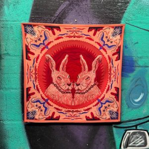 Pañuelo Red bunnies