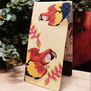 Guacamaya bandera mucho marcapáginas con imán