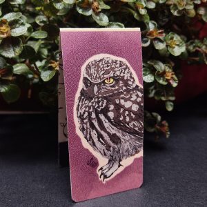 Marcapáginas con imán de búho