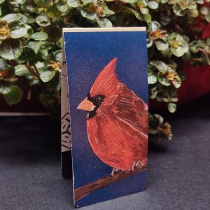 Marcapáginas con imán de ave cardenal